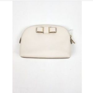 Coach Ribbon Bow Chalk Color with Light Gold Zippe